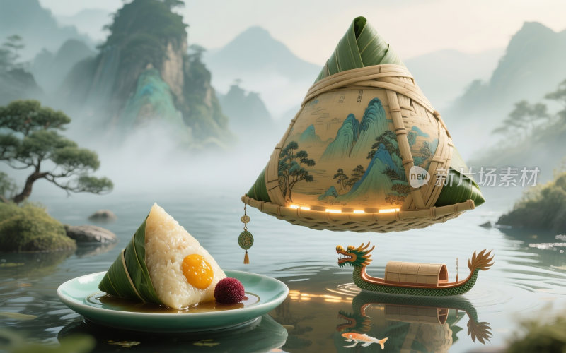 端午节创意插画