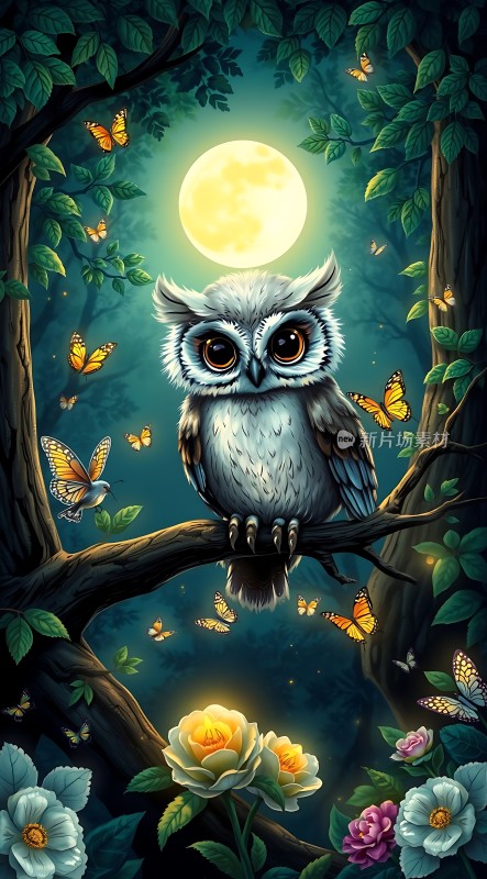 夜幕下的精灵之舞