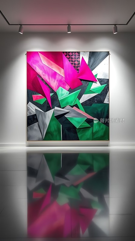 艺术之辉几何色彩碰撞