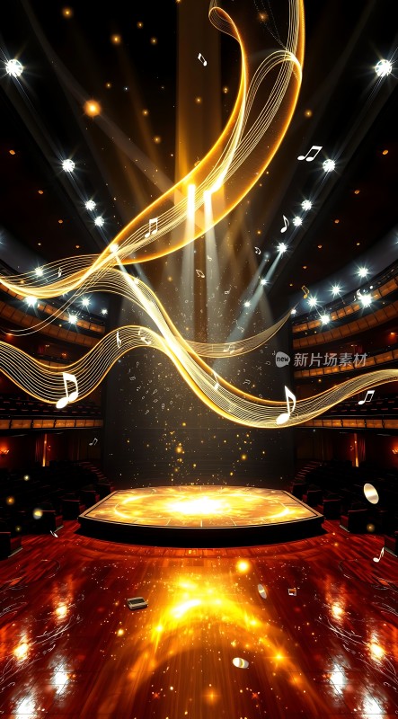 舞台上的音乐与灯光交织