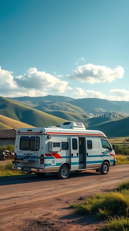 露营车与自然风光