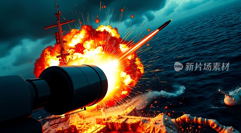 海战激斗炮火连天！
