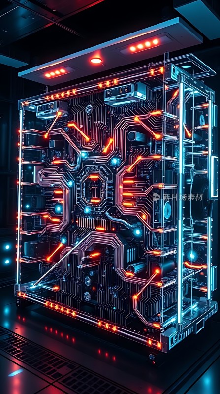 科技未来主义电子核心