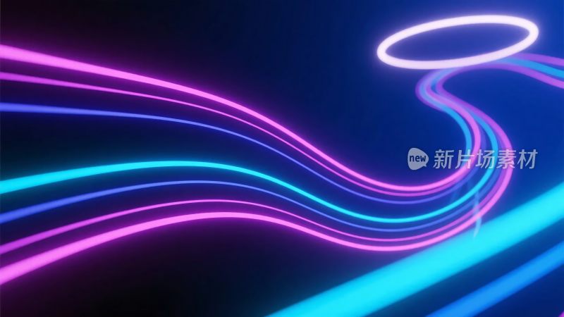 炫彩霓虹光线动感画面