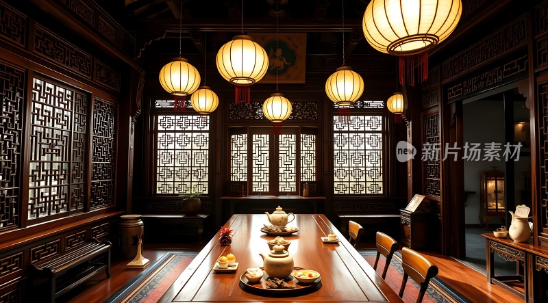 古色古香茶室雅集