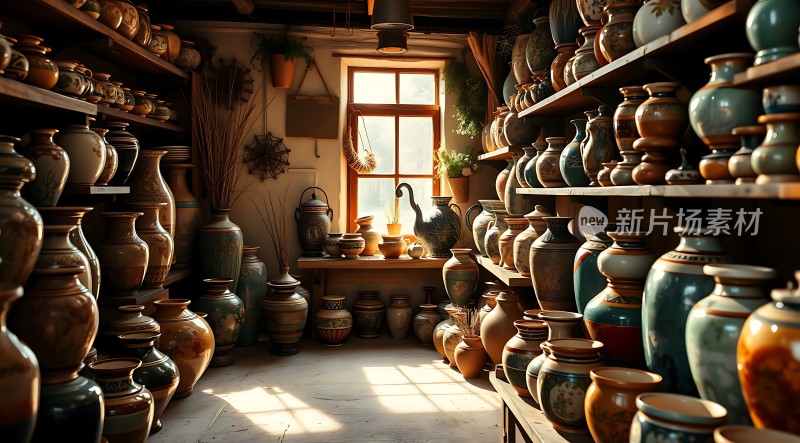 陶艺工坊色彩斑斓的陶瓷世界