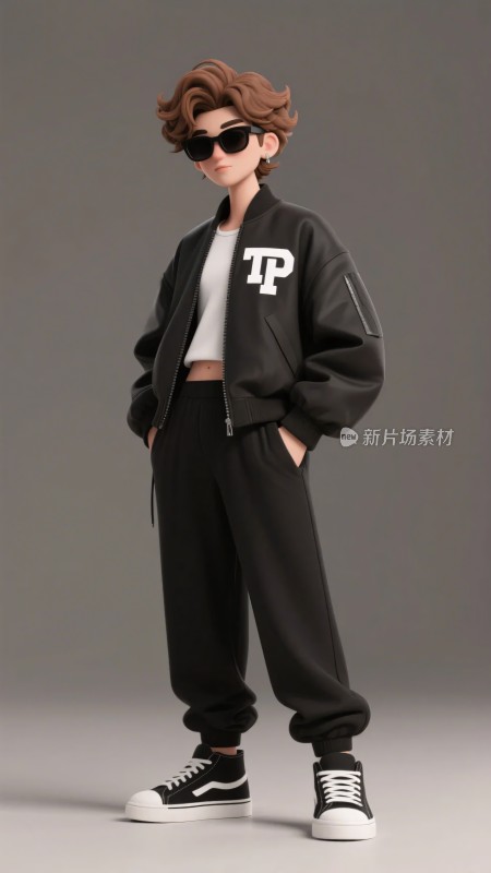 卡通风格时尚穿搭人物形象