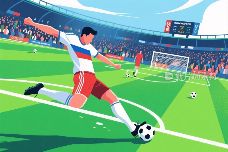 足球比赛插画
