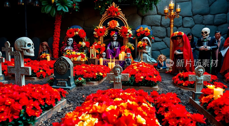 万圣节骷髅墓园