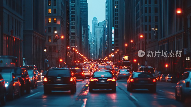 街道夜景汽车