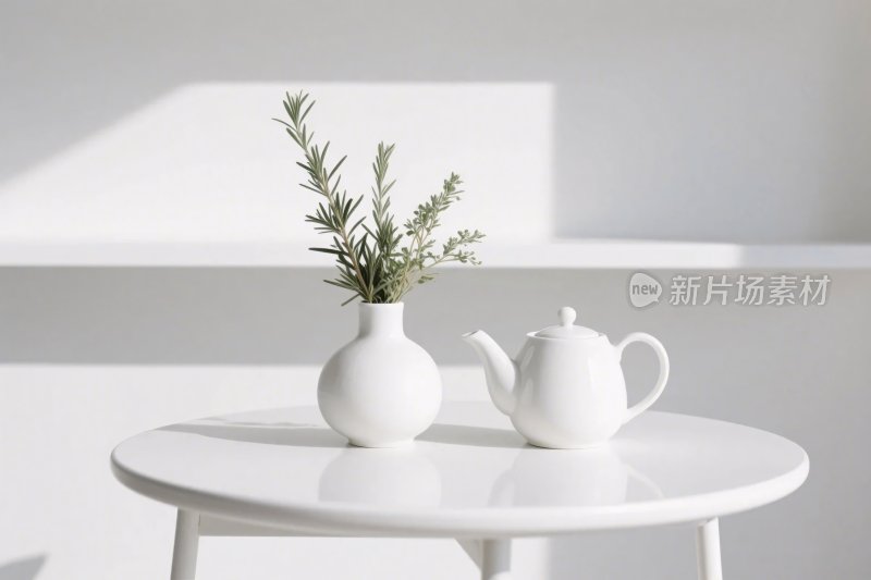 极简室内白瓷摆件