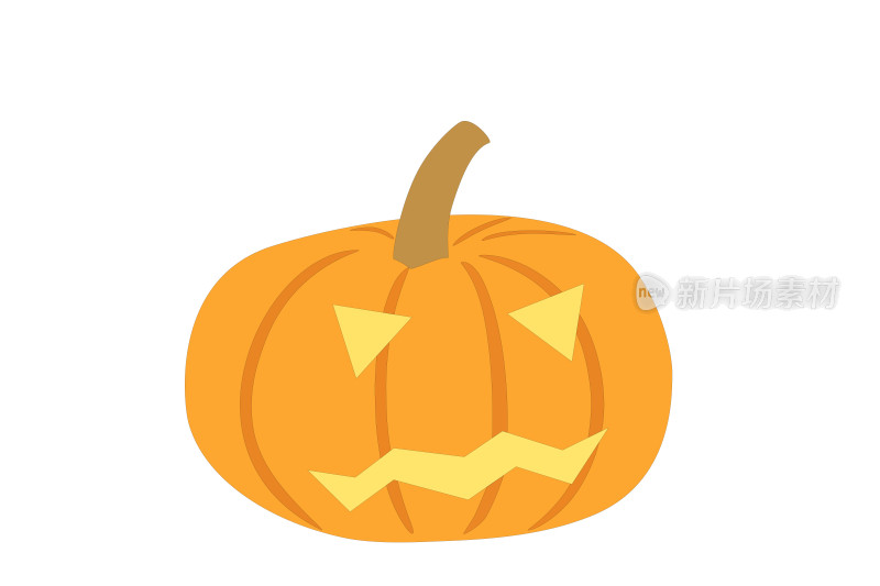 万圣节南瓜灯的微笑