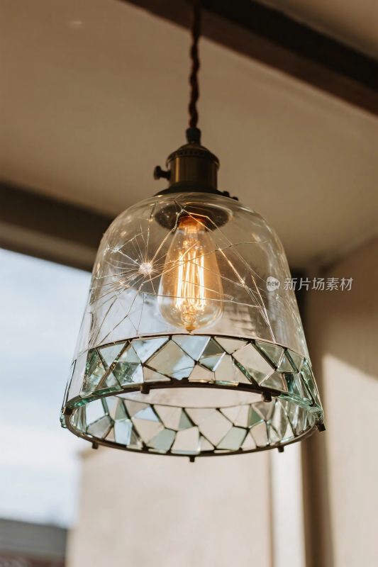 复古玻璃吊灯