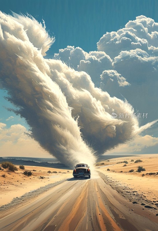 沙漠风沙尘云