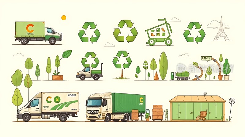 绿色回收运输生态循环
