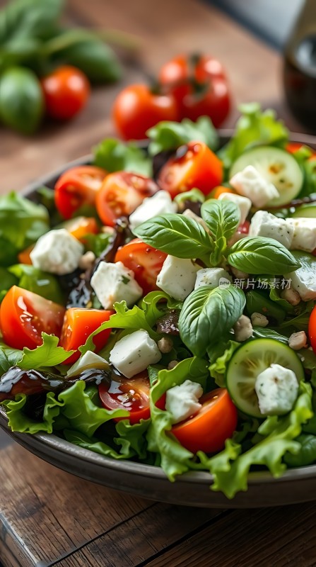 清新沙拉色彩缤纷健康美味！