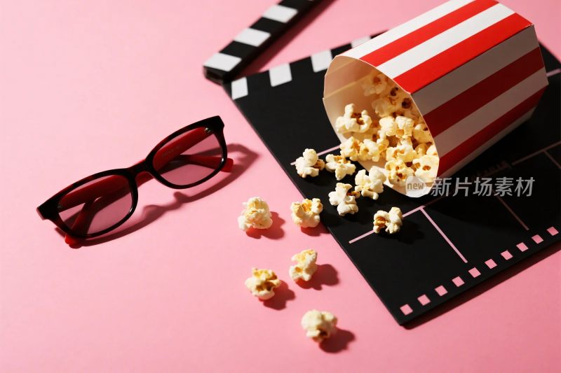 电影元素插画场景
