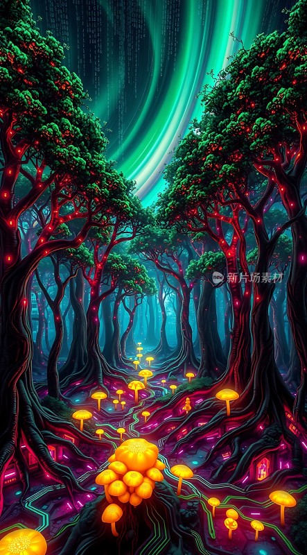 霓虹森林秘境探秘