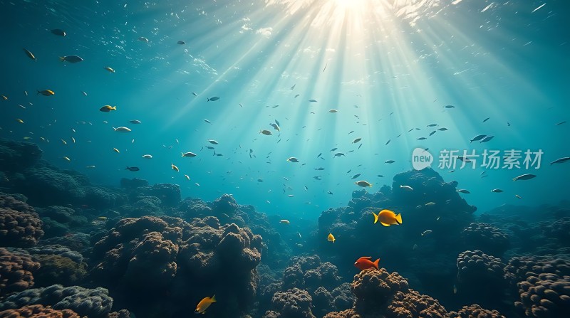 阳光下的海底世界