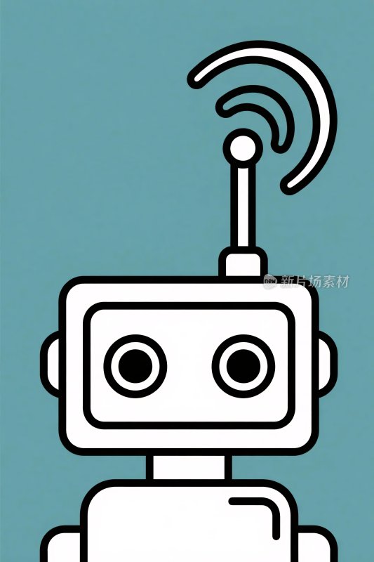 机器人卡通插画