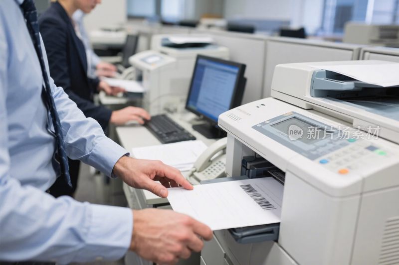 办公场景复印机操作