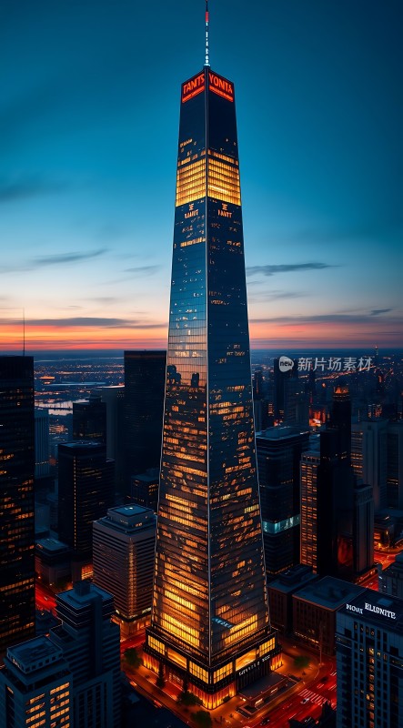 上海中心大厦夜景