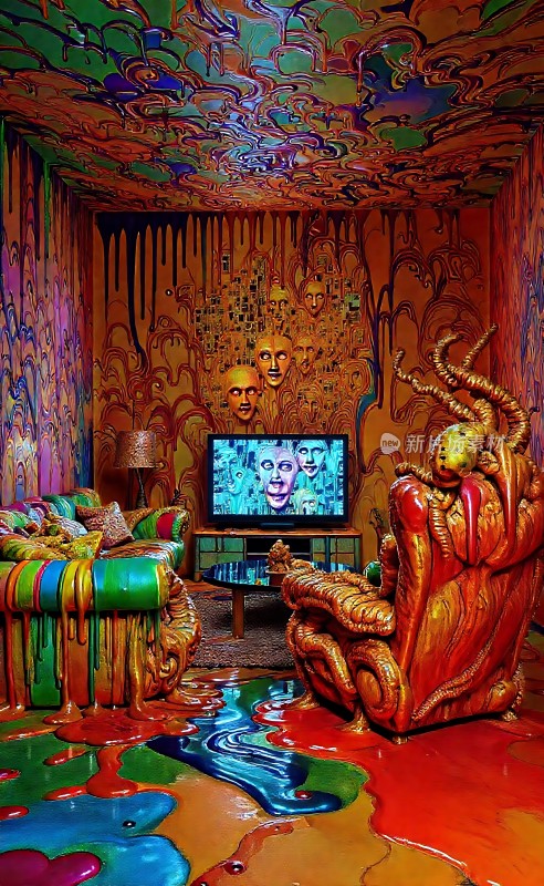 迷幻色彩客厅