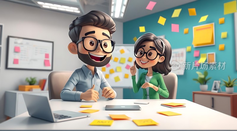 创意碰撞头脑风暴会议现场