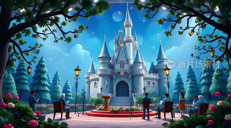 童话城堡下的梦幻音乐会