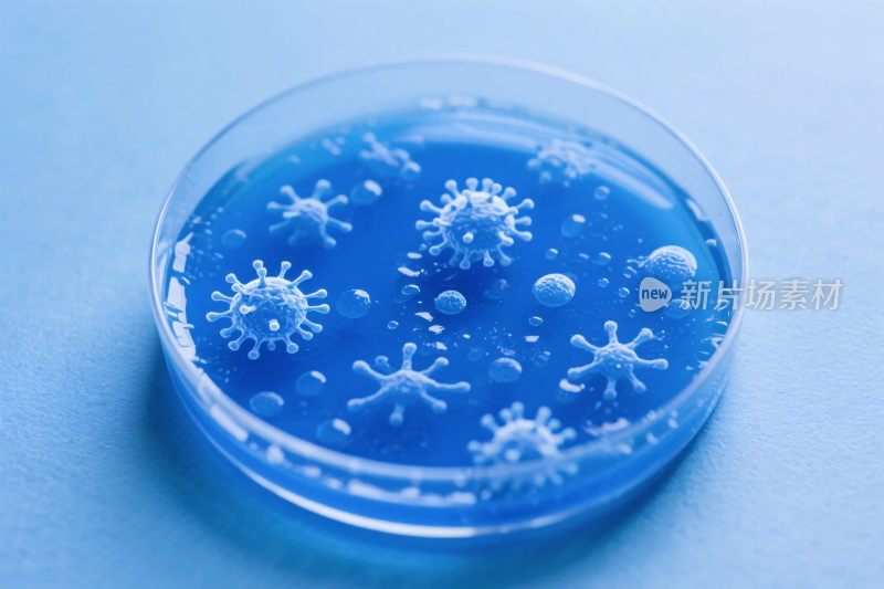 微生物培养皿插画