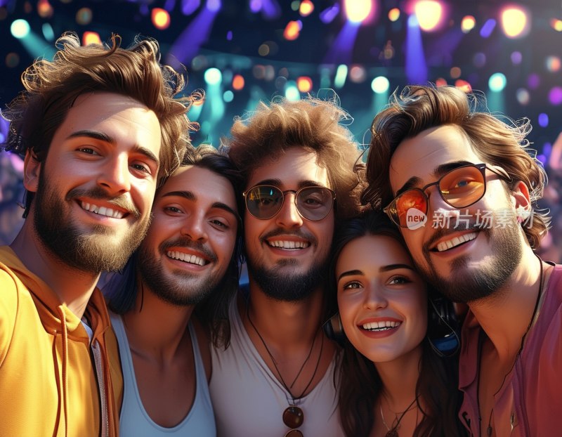 音乐会自拍瞬间