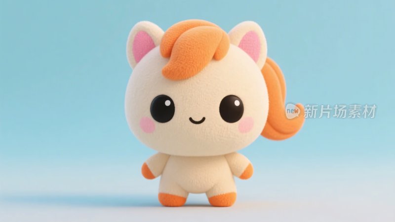 可爱小马玩偶形象展示