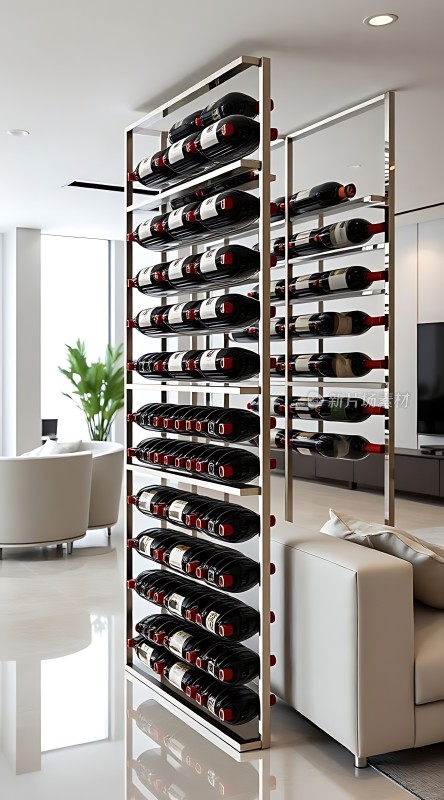 现代家居酒架展示高端红酒陈列