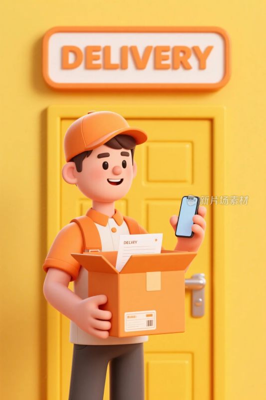 配送服务插画