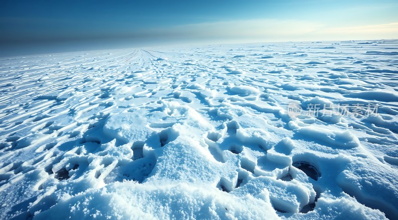 冰原上的足迹