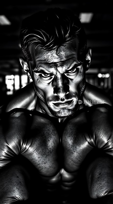 健美肌肉男