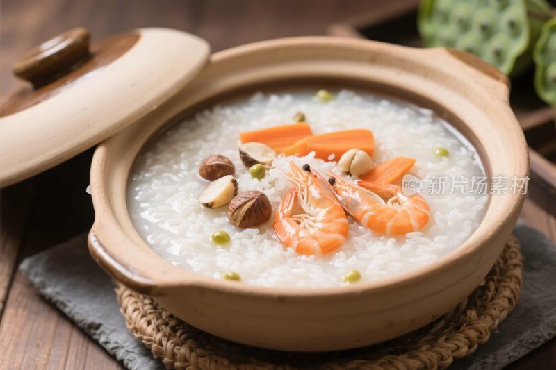 陶瓷碗粥品特写