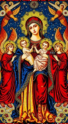 圣母与天使 圣母与天使