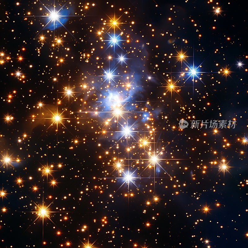 璀璨星空下的宇宙奇观