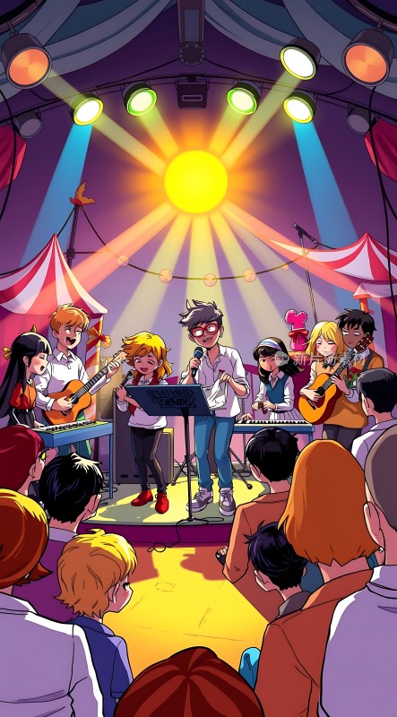 舞台上的音乐表演