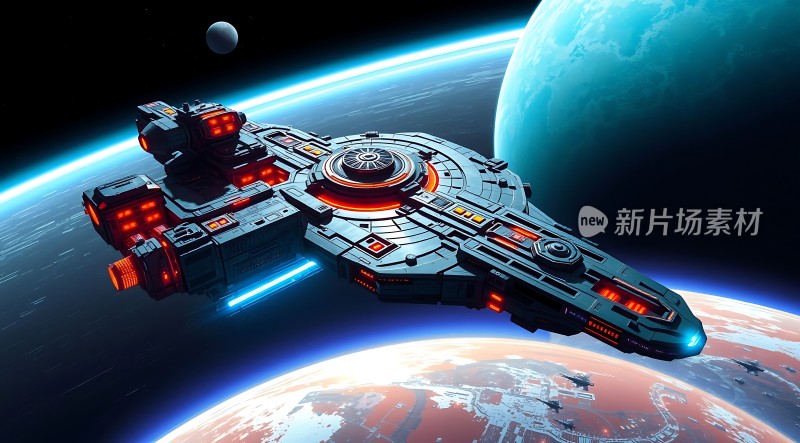 星际探索未来飞船启航