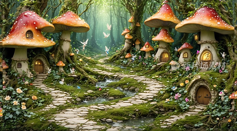 精灵蘑菇屋秘境探险