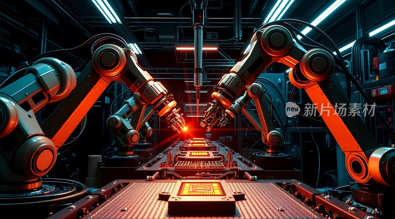 工业机器人生产线高效运作