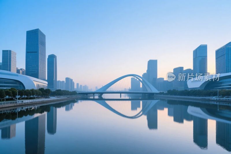 城市桥梁水景风光