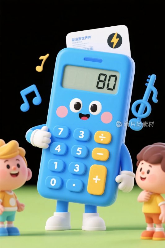 卡通计算器形象