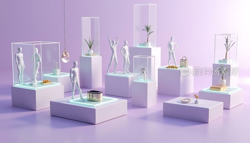 时尚展示未来感陈列
