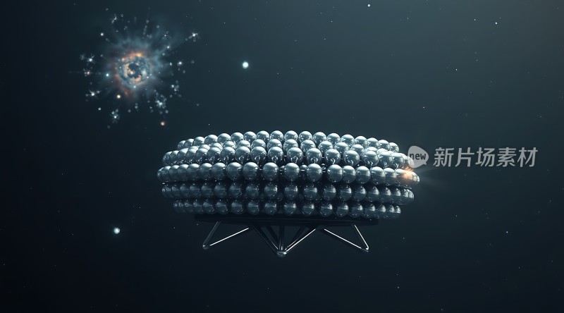 新片场素材星际飞船探索宇宙奥秘