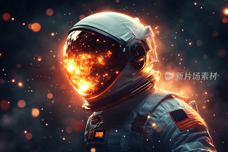 炫酷宇航员太空特效画面