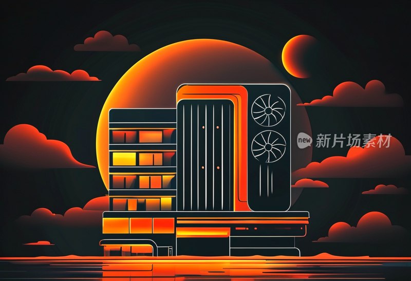 空调酒店图标设计