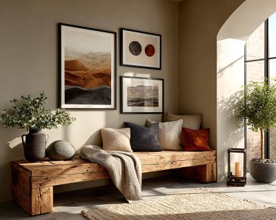 温馨室内角落装饰场景